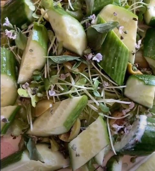 Cucumber Basil Salad
